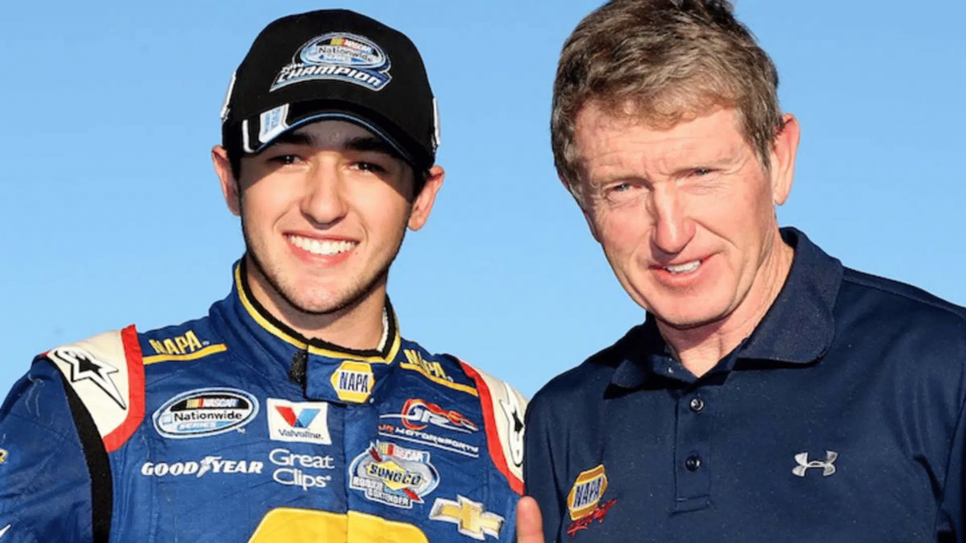 Chase Elliott with father Bill Elliot