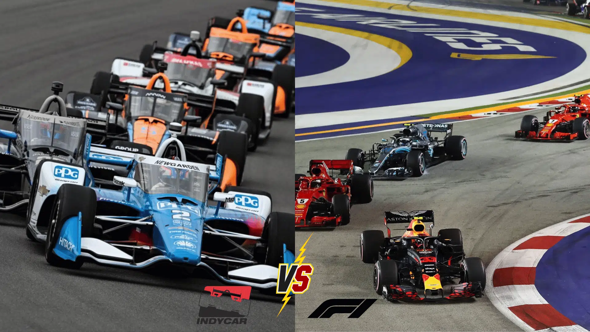 IndyCar vs F1 Car Main Differences